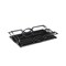 Homeroots Set Of Two 20in Black Rectangular Metal and Mirror Handmade Trays 483307 - alternate 3