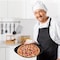Emporio Kitchen Non-Stick Pizza Pan with Silicone Handle, 2 Pack, 13in Carbon Steel, Perforated, Gray Marble EKPIZAPSILGRY2 - alternate 3