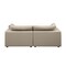 Homeroots 86in Cream and Brown Cotton Blend Loveseat 720473 - alternate 3