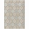 Homeroots 5' X 8' Taupe Beige And Khaki Floral Medallion Washable Indoor Outdoor Area Rug 614636 - alternate 3