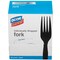 Dixie CUTLERY, FORKS, INDVDL WRP, BK, 6PK DXEFM5W540 - alternate 1