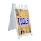 Signmission Tools, A-Frame & 2 Decals Installed, Heavy-Duty Plastic Frame SBHD-D-2436-Tools - alternate 1