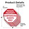 Signmission Private Property Campground Guests, 6 inch X 6 inch, Vinyl Decal, 5PK OC-D-5PACK-6-31 - alternate 3