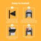 Lockermate By Bostitch Adjust-A-Shelf Locker Shelf & Organizer, Extends to Fit Your Locker, Includes Storage Drawer, Black 5025-BLK - alternate 2