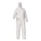 Kleenguard A35 Liquid and Particle Protection Coveralls, Zipper Front, Hooded, Elastic, 3X-Large, White, 25PK KCC38942 - alternate 1