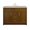 James Martin Vanities Bellshire 48" Single Vanity, Honey Oak w/ 3 CM Tajnar Eclos Top 660-V48-HNO-3TJR - alternate 1