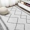 Jonathan Y Derya Tribal Diamond Trellis Ivory/Black 3 ft. x 5 ft. Indoor/Outdoor Area Rug SMB129D-3 - alternate 4