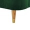 Homeroots Hunter Green Solid Wood Queen Tufted Upholstered Velvet Bed Frame 544854 - alternate 3