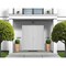 Vdomdoors Front Exterior Prehung Metal-Plastic Double Doors / MANUX 8111 White Silk / Office Commercial and R MANUX8111DEXD-WS-RH-W72xH80 - alternate 3
