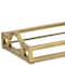 Homeroots 24in Gold Mirrored Glass Handmade Vanity Tray With Handles 713542 - alternate 3