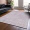 Homeroots 9' X 12' Lavender And Ivory Geometric Washable Indoor Outdoor Area Rug 600754 - alternate 2