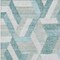 Homeroots 3' X 5' Teal Blue Geometric Washable Indoor Outdoor Area Rug 608070 - alternate 3