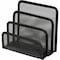 Lorell Mesh Vertical Desktop File Sorter, 4 Dividers, Black LLR84153 - alternate 1