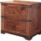 Homeroots 29" Wood Brown Two Drawer Nightstand 527057 - alternate 5