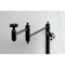 Kingston Brass Deck Mount Pot Filler Faucet with Knurled Handle, Matte Black KS3700RKZ - alternate 3