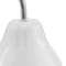 Homeroots 7" White Aluminum Decorative Pear Tabletop Sculpture 383765 - alternate 2