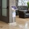 M&T Displays White Pearlic 11 x 17 Inch Pedestal Sign Holder w Clear Brochure Holder Menu Board Floor Standing UCUMB21517X9002 - alternate 2
