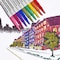 Paper Mate Flair Felt Tip Pens, Bold Tip (1.2 mm), Assorted Colors, 12PK 2125414 - alternate 2