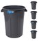 Magnum Tool Gray 44 Gallon Trash Can, Construction Grade, Heavy Duty Plastic (5 Pack) CMTC-C000-44G05 - alternate 1