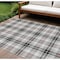 Homeroots 8' X 10' Black Ivory And Red Plaid Washable Indoor Outdoor Area Rug 597084 - alternate 1
