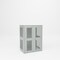 Pucel Heavy Duty Storage Cabinet, Perforated Doors and Sides, 36 in W x 48 in H x 24 in D, Gray HDSC-3648-24-2-PERF - alternate 1