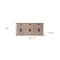 Homeroots 82in Brown Solid Wood Three Drawer Sideboard with Six Doors 380206 - alternate 2