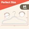 Campior Premium Velvet Non-Slip Hangers, Heavy Duty, 360 Deg Swivel Hook, White Velvet Finish, 60PK CMPVVH60WH - alternate 3