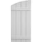 Ekena Millwork Smooth 4 Board Joined Board-n-Batten w/Elliptical Top Faux Wood Shutters, 22W x 62H, PR SHUBJL22X62SMPR - alternate 6