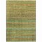 Homeroots 9' X 12' Green Copper And Teal Blue Striped Washable Indoor Outdoor Area Rug 637336 - alternate 1