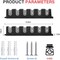 Simple Deluxe Horizontal Fishing Rod Holders Wall-Mounted - Fishing Rod Rack Great Fishing Pole Holder for Garage SOFISHRODRACKHGREYX2 - alternate 2