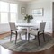 Homeroots 8' Taupe And Gray Round Abstract Washable Indoor Outdoor Area Rug 563615 - alternate 2