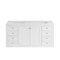 James Martin Vanities Chicago 60 in. Double Vanity, Glossy White, w/ 3 CM White Zeus Silestone Top 503-V60D-GW-3WZ - alternate 3