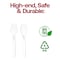 Smarty Had A Party Clear Disposable Plastic Serving Flatware Set - Serving Spoons and Serving Forks (150 Pairs), 300PK 2650CS-CASE - alternate 3