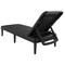 Homeroots 75" Black Heavy Duty Plastic Outdoor Stacking Chaise Lounge 565259 - alternate 4