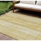 Homeroots 8' X 10' Gold Wheat And Ivory Botanical Leaves Washable Indoor Outdoor Area Rug 581981 - alternate 1
