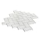 Apollo Tile 10x11 Thassos White, Bianco Carrara Marble Floor and Wall Mosaic Tile 3.68 sqft/case, 5PK APLDC88H01A - alternate 2