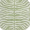 Homeroots 8' Artichoke Green And Ivory Round Animal Print Washable Indoor Outdoor Area Rug 600578 - alternate 5