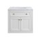 James Martin Vanities Chicago 30 in. Single Vanity, Glossy White, w/ 3 CM Carrara Marble Top 503-V30-GW-3CAR - alternate 1