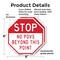 Signmission Stop No POVS Beyond This Point, 6 inch X 6 inch, Plastic Sign, 2PK OC-P-2PACK-6-262 - alternate 4