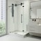 Vigo 36 in. L x 48 in. W x 79 in. H Frameless Sliding Rectangle Shower Enclosure Kit in Matte Black VG6051MBCL48WL - alternate 4