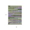 Homeroots 3' X 5' Moss Green Olive Green And Purple Striped Washable Indoor Outdoor Area Rug 613266 - alternate 3