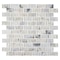 Andova Tiles Zalo 1-in. x 2-in. Brick Joint Glass Wall & Floor Mosaic Tile (1 Square Feet Per Sheet) ANDZAL608 - alternate 1