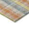 Homeroots 3' X 5' Peach Ivory And Orange Plaid Washable Indoor Outdoor Area Rug 613981 - alternate 3