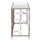 Homeroots 50" Bronze Mirrored Glass and Steel Frame Console Table 668869 - alternate 1