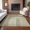 Homeroots 10' X 14' Taupe Beige And Tan Geometric Washable Indoor Outdoor Area Rug 582745 - alternate 4