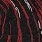 Homeroots 5' X 8' Black Red And Gray Abstract Washable Indoor Outdoor Area Rug 600211 - alternate 3