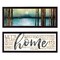 Homeroots Set Of Two Love or Home 2 Black Framed Print Wall Art, 2PK 406102 - alternate 1