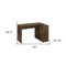 Homeroots 46" Brown Wood L Shape Computer Desk 489902 - alternate 3