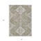Homeroots 5' X 8' Taupe Beige And Ivory Medallion Washable Indoor Outdoor Area Rug 589051 - alternate 3