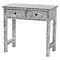 Bali & Pari Diata Coastal Black and White Mother of Pearl Capiz Shell 2-Drawer Console Table 252-13981-ZORO - alternate 1